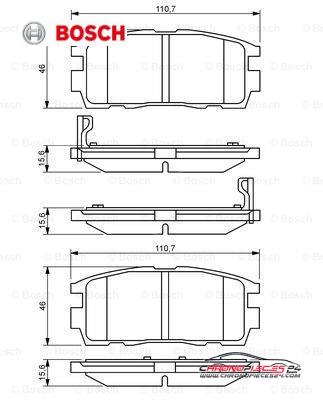 Achat de BOSCH 0 986 494 251 Kit de plaquettes de frein, frein à disque pas chères