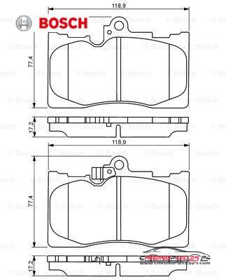 Achat de BOSCH 0 986 494 252 Kit de plaquettes de frein, frein à disque pas chères