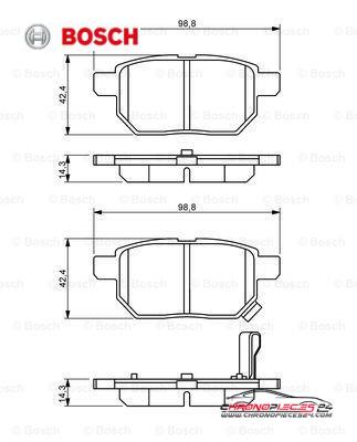 Achat de BOSCH 0 986 494 255 Kit de plaquettes de frein, frein à disque pas chères