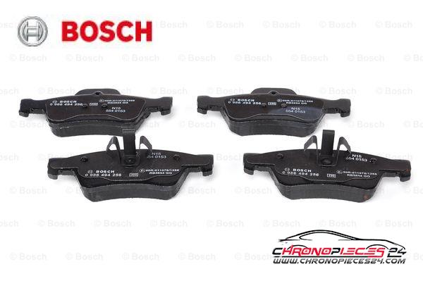 Achat de BOSCH 0 986 494 256 Kit de plaquettes de frein, frein à disque pas chères