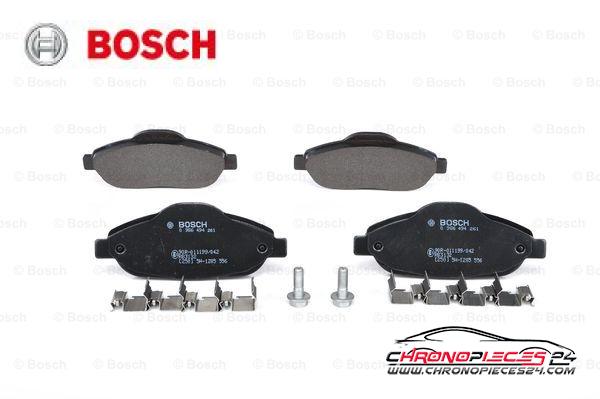 Achat de BOSCH 0 986 494 261 Kit de plaquettes de frein, frein à disque pas chères