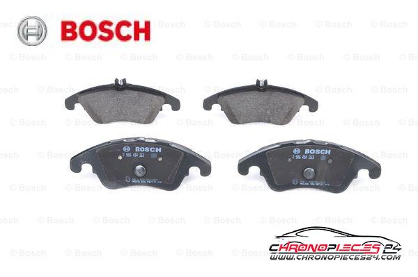 Achat de BOSCH 0 986 494 263 Kit de plaquettes de frein, frein à disque pas chères