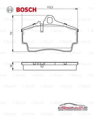 Achat de BOSCH 0 986 494 265 Kit de plaquettes de frein, frein à disque pas chères