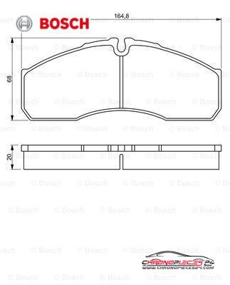 Achat de BOSCH 0 986 494 266 Kit de plaquettes de frein, frein à disque pas chères