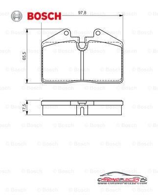 Achat de BOSCH 0 986 494 267 Kit de plaquettes de frein, frein à disque pas chères