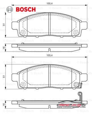 Achat de BOSCH 0 986 494 268 Kit de plaquettes de frein, frein à disque pas chères