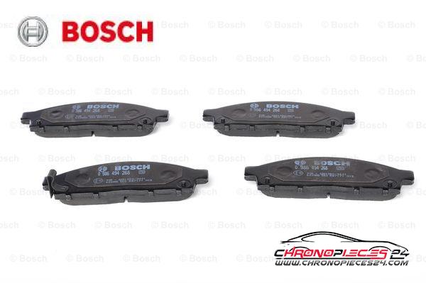 Achat de BOSCH 0 986 494 268 Kit de plaquettes de frein, frein à disque pas chères