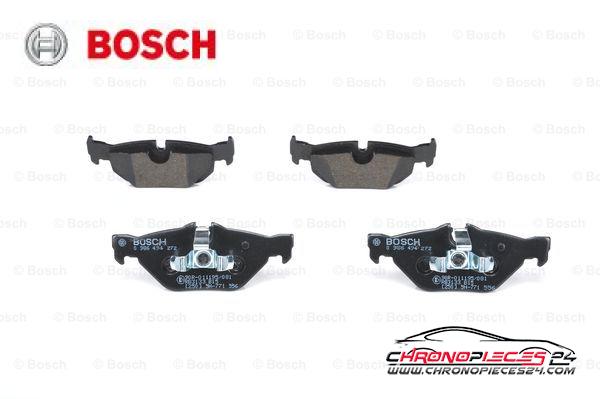 Achat de BOSCH 0 986 494 272 Kit de plaquettes de frein, frein à disque pas chères