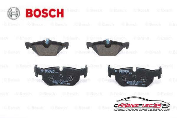 Achat de BOSCH 0 986 494 272 Kit de plaquettes de frein, frein à disque pas chères