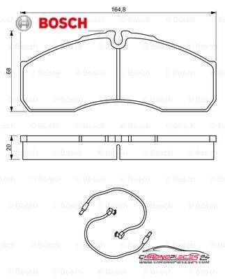 Achat de BOSCH 0 986 494 273 Kit de plaquettes de frein, frein à disque pas chères