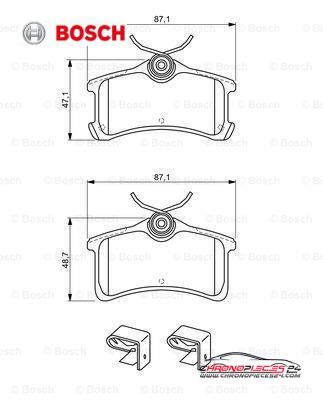 Achat de BOSCH 0 986 494 274 Kit de plaquettes de frein, frein à disque pas chères