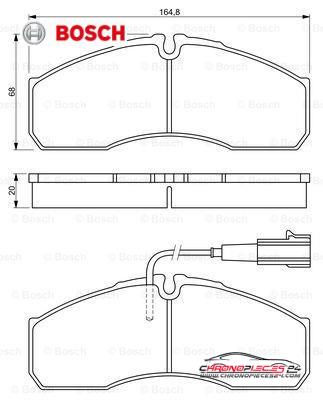 Achat de BOSCH 0 986 494 278 Kit de plaquettes de frein, frein à disque pas chères