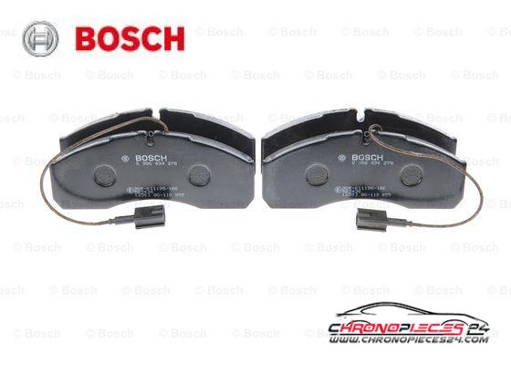 Achat de BOSCH 0 986 494 278 Kit de plaquettes de frein, frein à disque pas chères