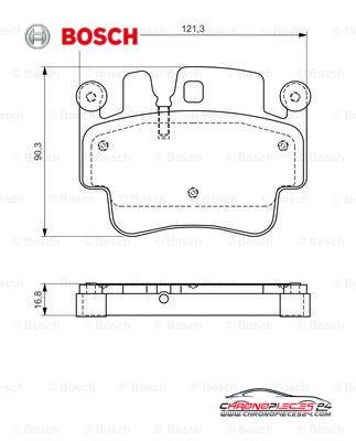 Achat de BOSCH 0 986 494 281 Kit de plaquettes de frein, frein à disque pas chères