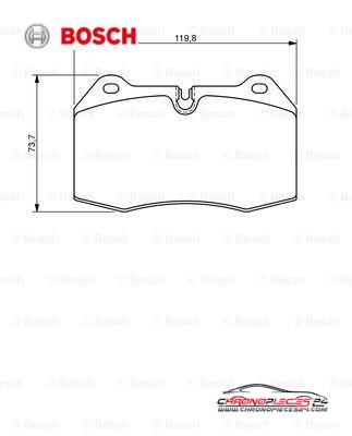 Achat de BOSCH 0 986 494 282 Kit de plaquettes de frein, frein à disque pas chères