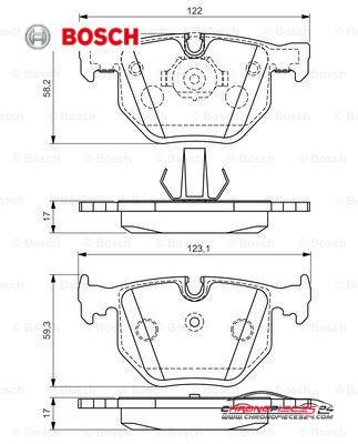 Achat de BOSCH 0 986 494 286 Kit de plaquettes de frein, frein à disque pas chères