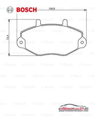 Achat de BOSCH 0 986 494 287 Kit de plaquettes de frein, frein à disque pas chères