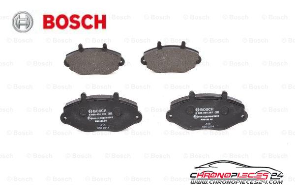 Achat de BOSCH 0 986 494 287 Kit de plaquettes de frein, frein à disque pas chères