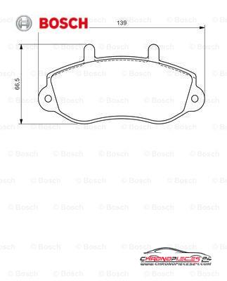 Achat de BOSCH 0 986 494 288 Kit de plaquettes de frein, frein à disque pas chères