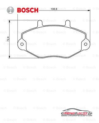 Achat de BOSCH 0 986 494 289 Kit de plaquettes de frein, frein à disque pas chères