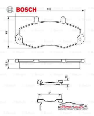 Achat de BOSCH 0 986 494 292 Kit de plaquettes de frein, frein à disque pas chères