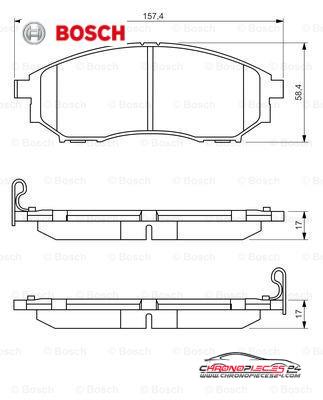 Achat de BOSCH 0 986 494 295 Kit de plaquettes de frein, frein à disque pas chères