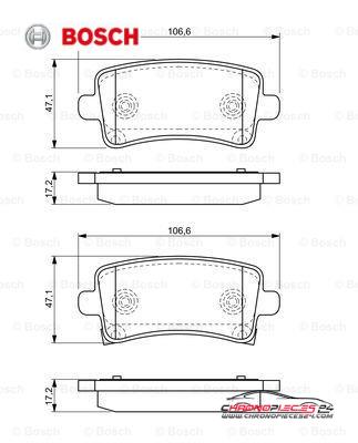 Achat de BOSCH 0 986 494 297 Kit de plaquettes de frein, frein à disque pas chères