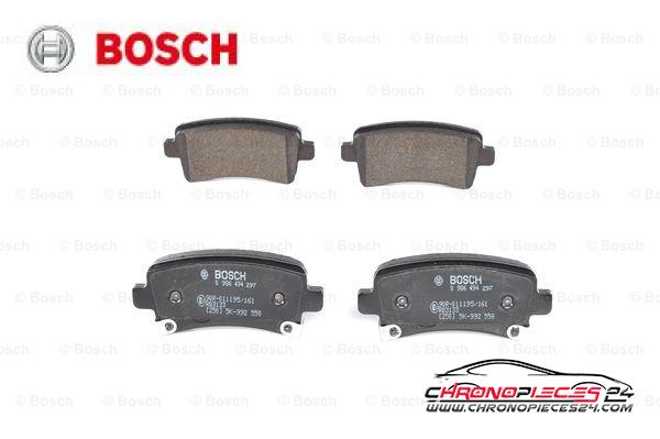 Achat de BOSCH 0 986 494 297 Kit de plaquettes de frein, frein à disque pas chères