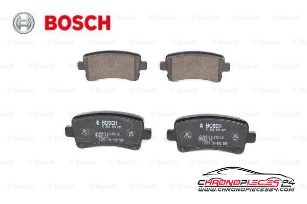 Achat de BOSCH 0 986 494 297 Kit de plaquettes de frein, frein à disque pas chères