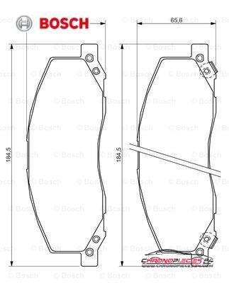 Achat de BOSCH 0 986 494 298 Kit de plaquettes de frein, frein à disque pas chères