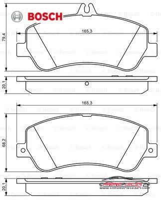 Achat de BOSCH 0 986 494 302 Kit de plaquettes de frein, frein à disque pas chères