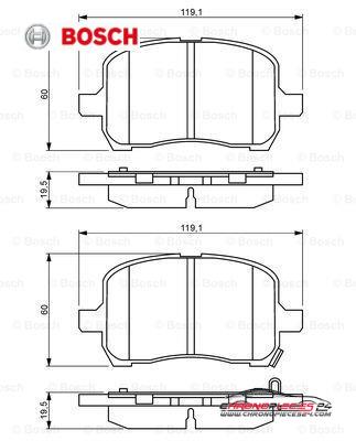 Achat de BOSCH 0 986 494 306 Kit de plaquettes de frein, frein à disque pas chères