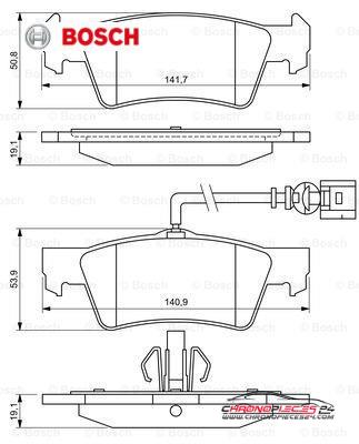 Achat de BOSCH 0 986 494 309 Kit de plaquettes de frein, frein à disque pas chères