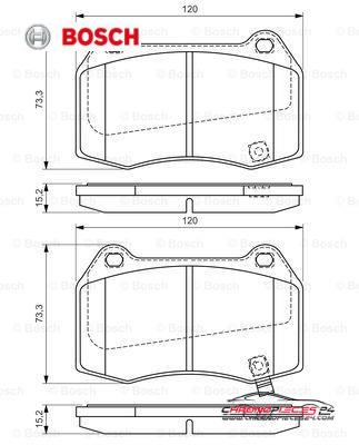 Achat de BOSCH 0 986 494 310 Kit de plaquettes de frein, frein à disque pas chères