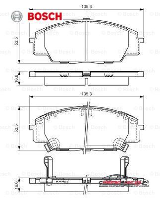 Achat de BOSCH 0 986 494 311 Kit de plaquettes de frein, frein à disque pas chères