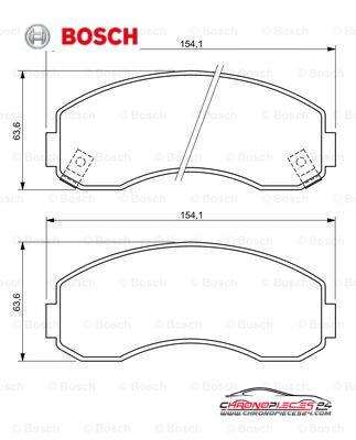 Achat de BOSCH 0 986 494 314 Kit de plaquettes de frein, frein à disque pas chères