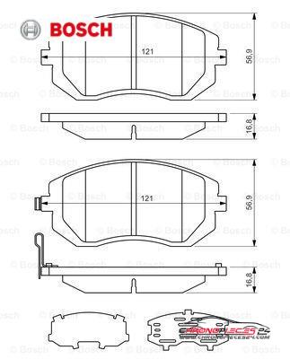 Achat de BOSCH 0 986 494 315 Kit de plaquettes de frein, frein à disque pas chères