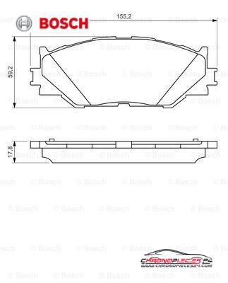 Achat de BOSCH 0 986 494 316 Kit de plaquettes de frein, frein à disque pas chères