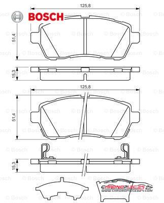 Achat de BOSCH 0 986 494 321 Kit de plaquettes de frein, frein à disque pas chères