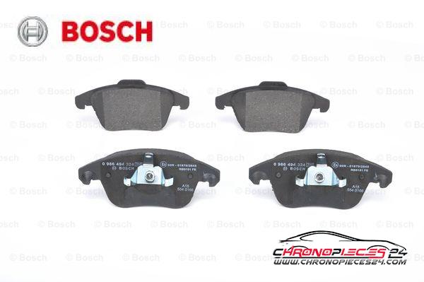 Achat de BOSCH 0 986 494 324 Kit de plaquettes de frein, frein à disque pas chères