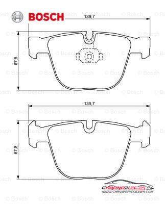 Achat de BOSCH 0 986 494 325 Kit de plaquettes de frein, frein à disque pas chères