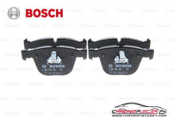 Achat de BOSCH 0 986 494 325 Kit de plaquettes de frein, frein à disque pas chères