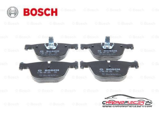 Achat de BOSCH 0 986 494 325 Kit de plaquettes de frein, frein à disque pas chères