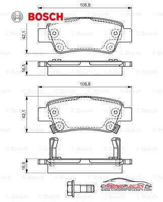 Achat de BOSCH 0 986 494 329 Kit de plaquettes de frein, frein à disque pas chères