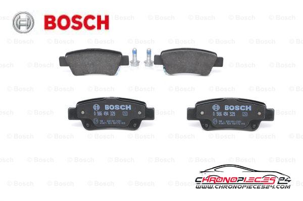 Achat de BOSCH 0 986 494 329 Kit de plaquettes de frein, frein à disque pas chères