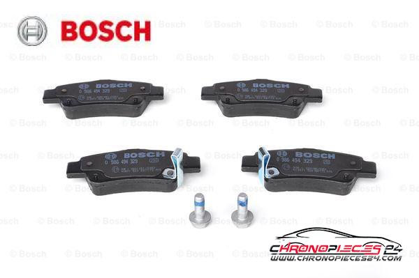 Achat de BOSCH 0 986 494 329 Kit de plaquettes de frein, frein à disque pas chères