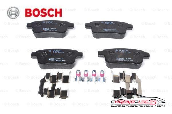 Achat de BOSCH 0 986 494 331 Kit de plaquettes de frein, frein à disque pas chères