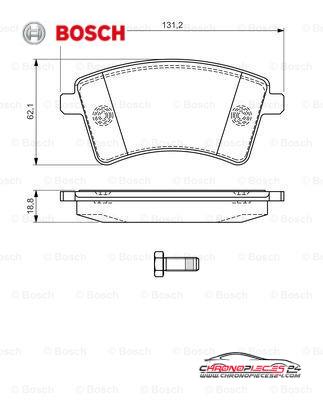 Achat de BOSCH 0 986 494 332 Kit de plaquettes de frein, frein à disque pas chères