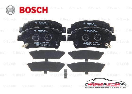 Achat de BOSCH 0 986 494 333 Kit de plaquettes de frein, frein à disque pas chères