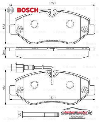 Achat de BOSCH 0 986 494 334 Kit de plaquettes de frein, frein à disque pas chères